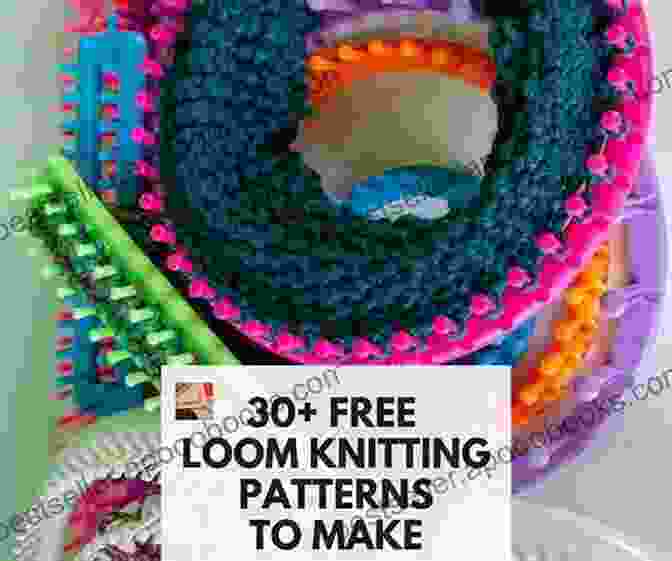 A Collection Of Knitted Items Made Using Different Circle Loom Stitches, Including Hats, Scarves, Bags, And Blankets. Learn New Stitches On Circle Looms