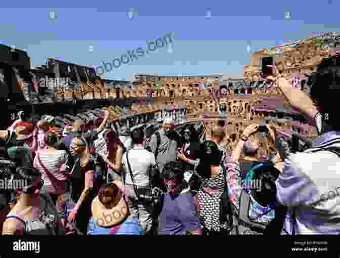 A Group Of American Tourists Marveling At The Grandeur Of The Roman Colosseum The Innocents Abroad: With Original Illustration