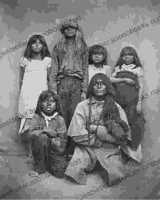 A Group Of Pima People Pose For A Photograph In The Early 20th Century. A Pima Past Anna Moore Shaw