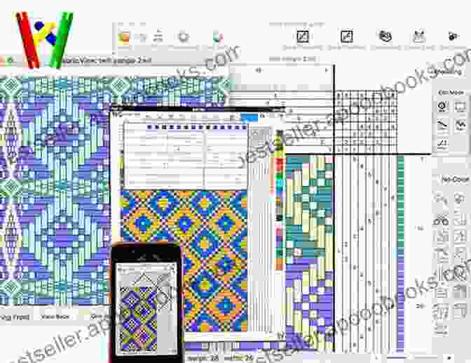 A Screenshot Of A Computer Aided Design Software, Showing A Detailed Weaving Pattern MODERN WEAVING: Gain Mastery In Weaving (Learn All You Should Know About Weaving + Several Weaving Projects)