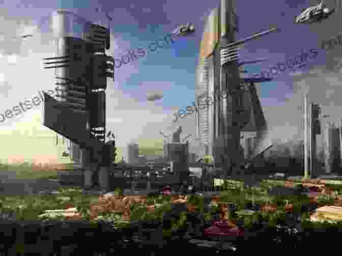 An Image Of A Futuristic City With Skyscrapers And Flying Vehicles, Representing Science Fiction Speculations Of War: Essays On Conflict In Science Fiction Fantasy And Utopian Literature