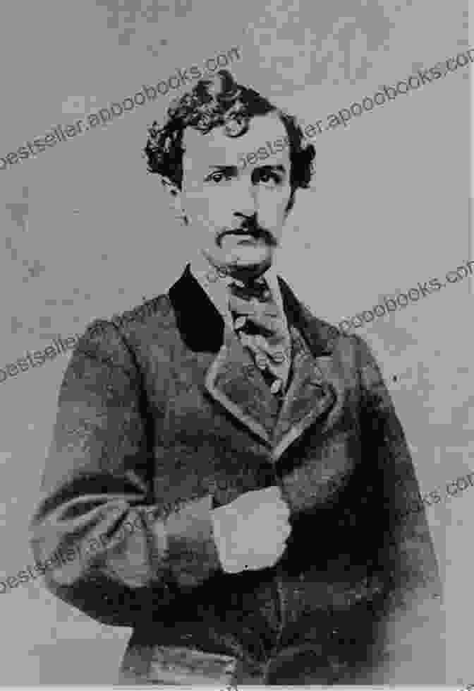 An Intense Portrait Of John Wilkes Booth, His Gaze Piercing The Viewer's Soul. Fates And Traitors: A Novel Of John Wilkes Booth