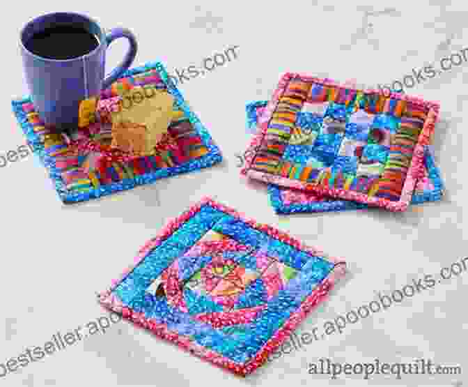 Beginner Friendly Fabric Coasters With Colorful Patterns Love Quilting: 18 Simple Step By Step Projects To Sew