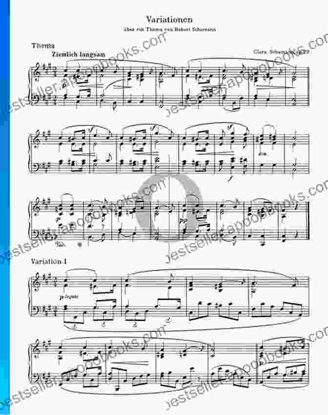 Clara Schumann's Variations On A Theme By Robert Schumann, Op. 20, Sheet Music Clara Schumann Piano Music (Dover Classical Piano Music)