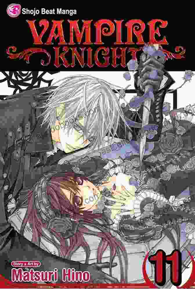 Dead Love Requiem: Vampire Knight 11 Book Cover Featuring Yuki And Kaname Embracing Amidst A Backdrop Of Roses Dead Love (Requiem Vampire Knight 11)