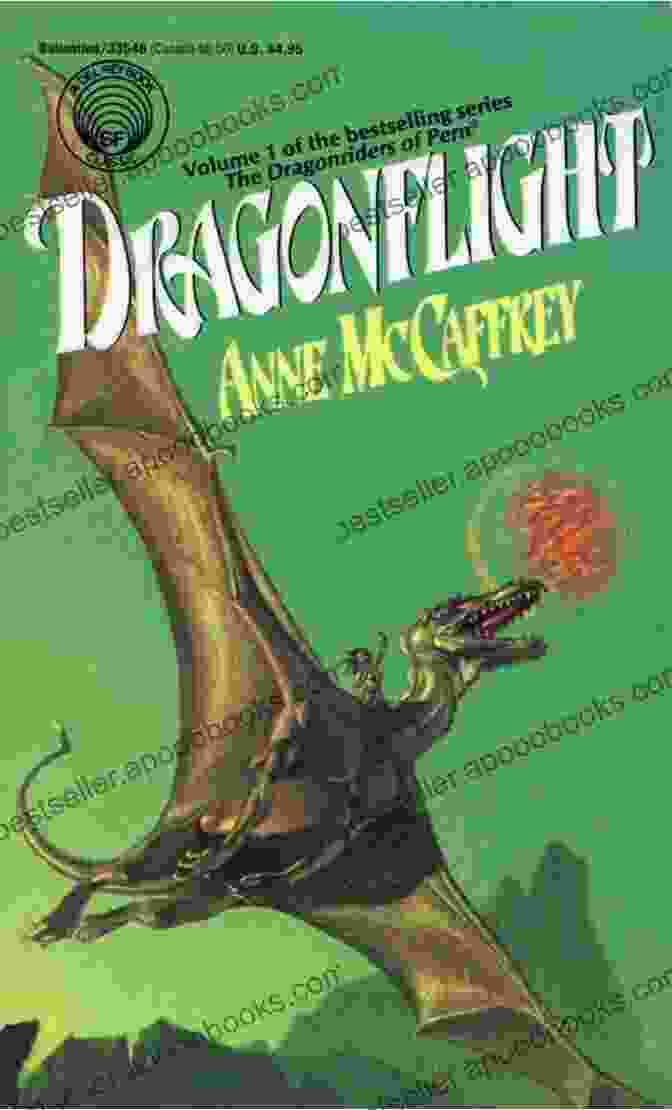 Dragonflight Book Cover Featuring A Majestic Dragon Soaring Through The Skies Dragonflight: Volume I In The Dragonriders Of Pern