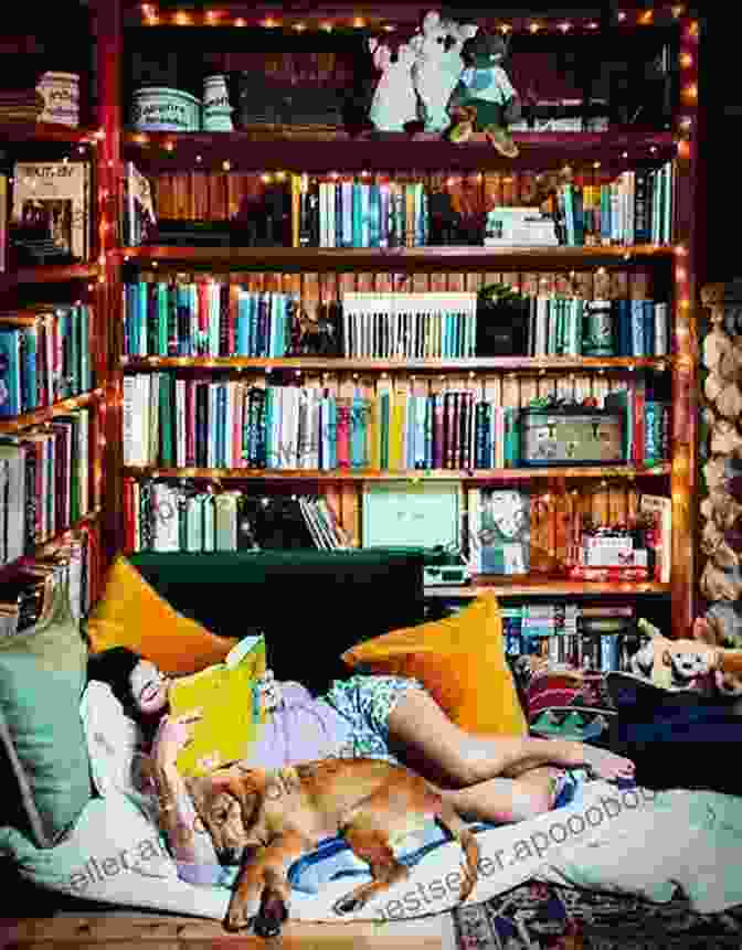 Lady Reading A Book In A Cozy Library Setting The Ladies Work Table Containing Clear And Practical Instructions In Plain And Fancy Needlework Embroidery Knitting Netting And Crochet