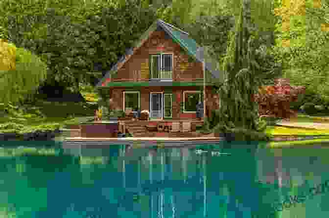 Log Cabin Overlooking A Serene Lake Log Cabin Variations Angela Davids