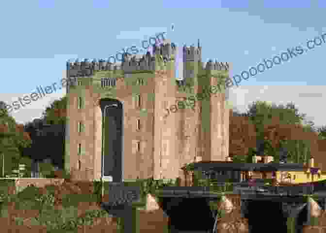 Photo Of Bunratty Castle, A Large Stone Castle With Towers And Turrets, Set Against A Green Landscape. The Virgin Widow Anne O Brien