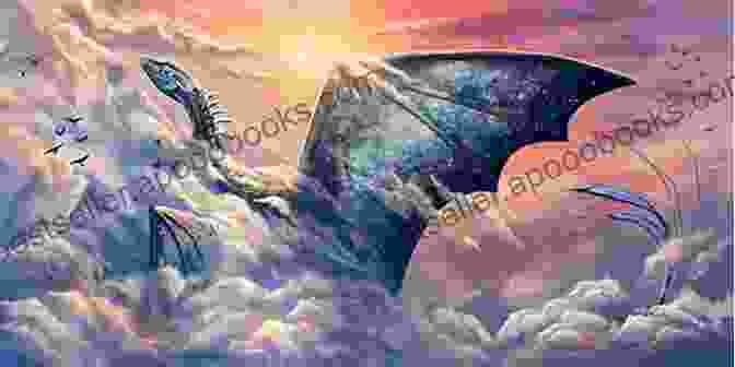 Sky Dragons Book Cover Featuring A Dragonrider Flying Through The Clouds Sky Dragons: Dragonriders Of Pern