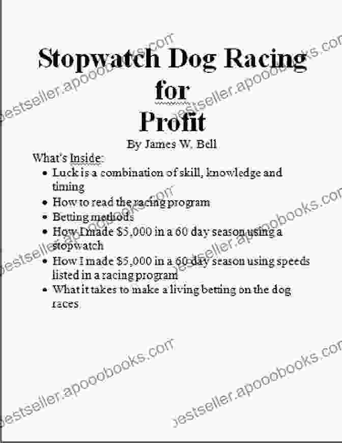 Stopwatch Dog Racing For Profit Book Stopwatch Dog Racing For Profit