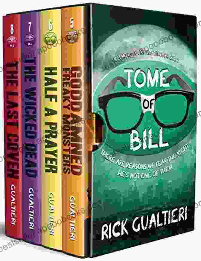 The Tome Of Bill Vampire Comedy Boxset Cover Featuring A Cartoonish Vampire With A Mischievous Grin The Tome Of Bill 1 4: A Vampire Comedy Boxset