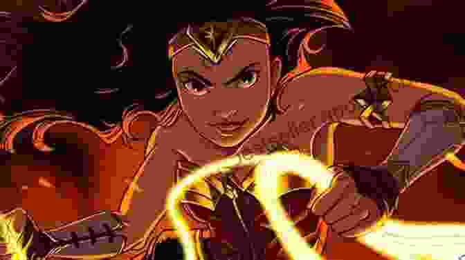 Wonder Woman Standing Heroically With Her Lasso Of Truth In Hand, Surrounded By The Ruins Of The Pandora Plot Wonder Woman And The Pandora Plot (DC Super Hero Adventures)